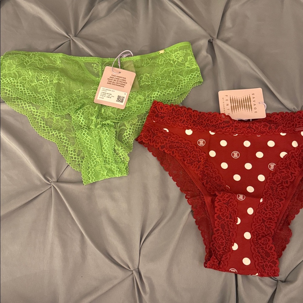 NWT Savage X Fenty by Rihanna Cheeky Lace Panties